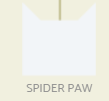 Spider Paw's icon on the Warriors family tree