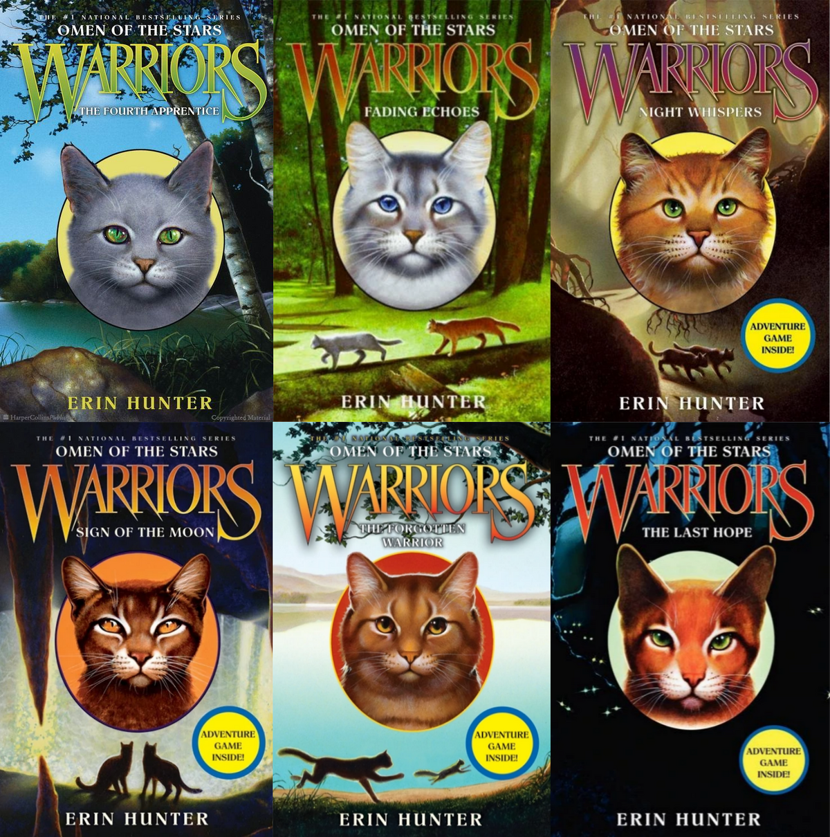 Warriors: Power of Three & Omen of the Stars Series by Erin Hunter