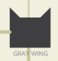 Gray Wing's icon on the Warriors family tree