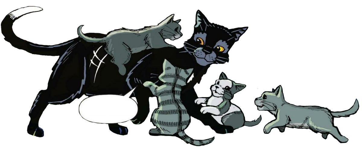 Kits playing  Warrior Cats