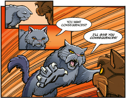 Yellowfang fights Brokenstar