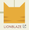 Lionblaze's icon on the Warriors family tree