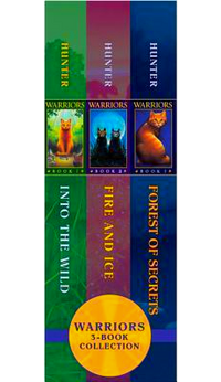 Warriors Box Set: Volumes 1 to 3: Into the Wild, Fire and Ice, Forest of  Secrets|Paperback