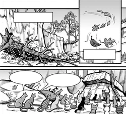 ThunderClan was forced to abandon their camp when it was flooded