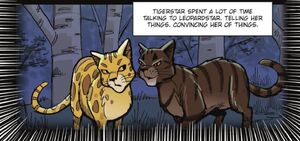 Tigerstar speaking with Leopardstar