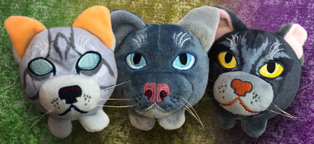 Jayfeather, Mistystar, Graystripe.mini plush