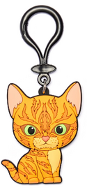 Cute Warrior Cats Keychains. Firestar Bluestar Plush Cats 