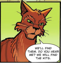 Sharpclaw vowing to find Leafstar's kits