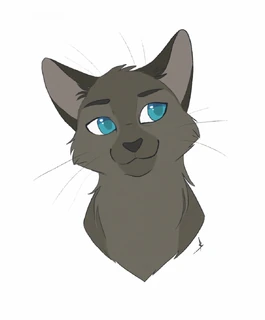 white anime warrior cat