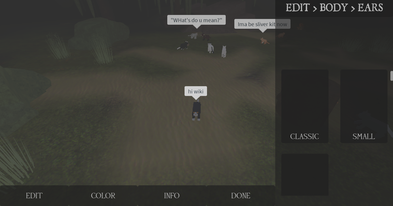 How To Roleplay Warrior Cats On Roblox Warriors Fanon Wiki Fandom - how do you color your self in roblox