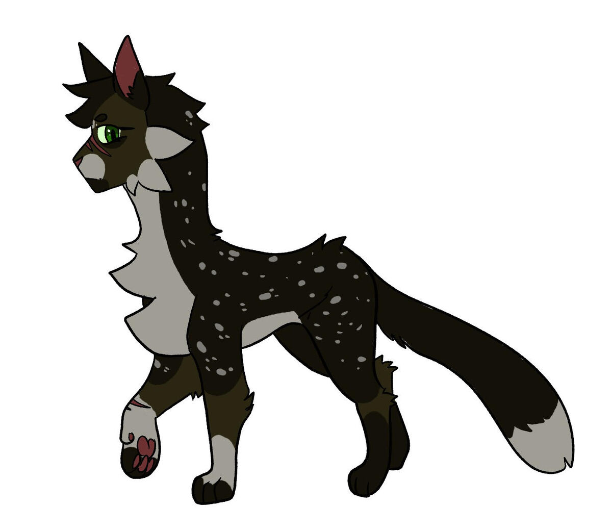 21329 - safe, artist:chatterfox, firestar (warrior cats), spottedleaf (warrior  cats), cat, feline, mammal, feral, warrior cats, bush, cloud, female,  flower, grass, holding, lavender, male, male/female, mouth hold, shipping,  sky, spottedfire (warrior cats)