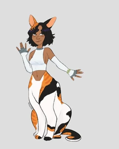 “Grace of the feline, strength of the centaur but she walks between two worlds, never quite tamed by either