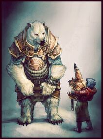 640x923 3376 Iorek 2d fantasy bear warrior picture image digital art-1-