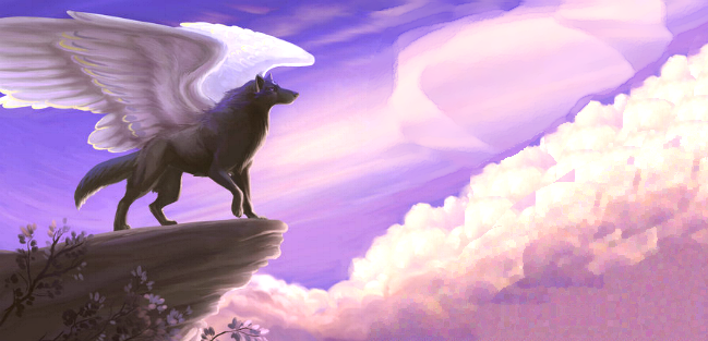 elemental winged wolves