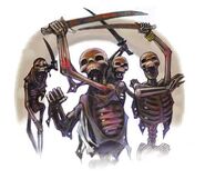 Even a gang of skeleton pillagers...