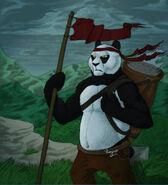 Panda anthro by rogue lgr