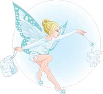 2-Blue Tinkerbell Tooth Fairy