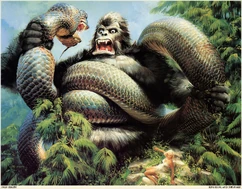 The Best HD HQ Hi-Res Wallpapers Collection - Fantasy Art by tonyx 1300 pictures-1234.jpg Gladius 0911 John Berkey King Kong and the Snake