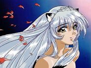 "My father is the Half-Demon Inuyasha. So, I guess that makes me a half half-demon."