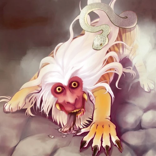 BASSKERVILLE ぬえ　ヌエ　NUE 鵺 Nue - Enciclopedia de Yōkai | YOKAI.JP