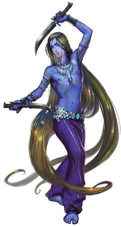 PZO1133-Veela Djinni-Djinn-Genie-Pathfinder
