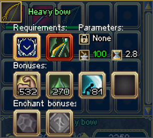 Heavy bow info