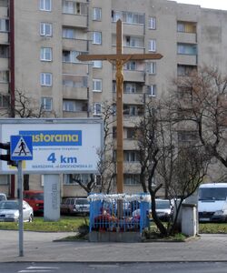 Grochowska, Międzyborska (krzyż przydrożny)