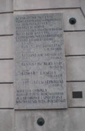 Tablica upamiętniająca poległych przywódców Armii Ludowej