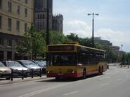 Autobus Neoplan N4020td na linii „109” na ul. Emilii Plater (2013)