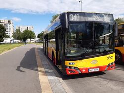 Solaris Urbino 18 CNG na pętli Metro Trocka (2020)