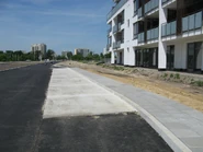 Budowa arterii – zatoczka przystanku Oś Królewska 02 (06.2010)