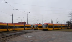 Widok pętli tramwajowej
