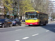 Autobus Jelcz M121M na linii 151 na ul. Grzybowskiej (2012)
