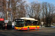 Autobus MAN Lion's City CNG (nr tab. 4248) na trasie linii 902 na tymczasowym przystanku nr 51 (28.01.2021)