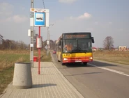 Autobus MAN NL223 na linii 120 na ul. Mochtyńskiej