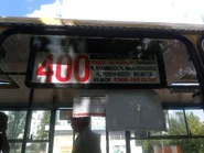 Zewnętrzna tablica boczna linii 400 (2019)