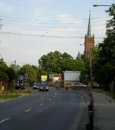 Kościół widziany z Traktu Lubelskiego