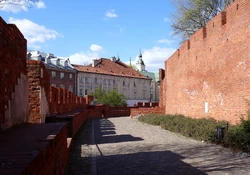 Fragment murów obronnych od strony 