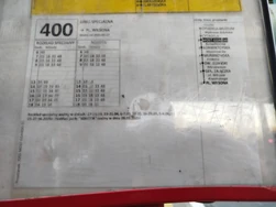 Rozkład jazdy linii 400 na przystanku 