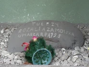 Kamień nagrobny z napisem