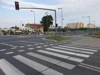 Skrzyżowanie z ul. Powstańców Śląskich (2019)