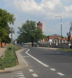 Pas rowerowy wzdłuż 