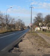 Ulica Patriotów – jezdnia wschodnia (rejon ul. Agrestowej)