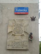 Puławska (nr 71, tablica, powstanie)