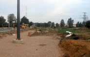 Budowa pętli tramwajowej (08.2014)