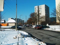 ul. Orzycka zimą (skrzyżowanie z ul. Gotarda w kierunku ul. Śniardwy) (2010)
