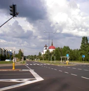 Ulica w pobliżu al. Komisji Edukacji Narodowej