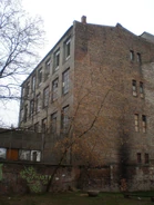 Budynek od podwórka, grudzień 2009