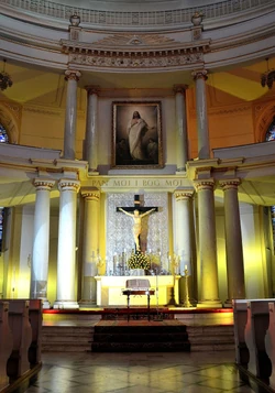 Ołtarz główny kościół św. Trójcy Plac Małachowskiego