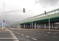 Wjazd na Most Północny od strony 